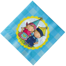 Servetten Fien & Teun (FSC, 20st, 33cm)