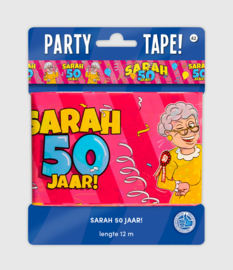 Party Tape - Sarah 50 jaar cartoon