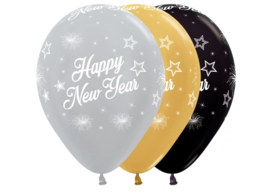Ballonnen Happy New Year - 12 inch (1st)