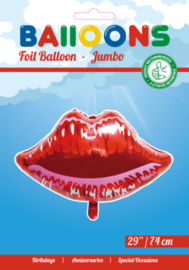 Folieballon SuperShape Lippen - 74 cm