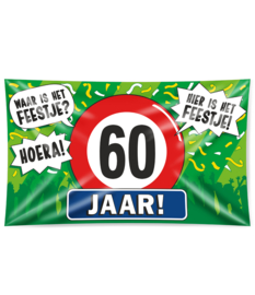 Gevel vlag - 60 Jaar - 90 x 150 cm