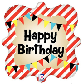 Folieballon Happy Birthday Piraten - 45 cm