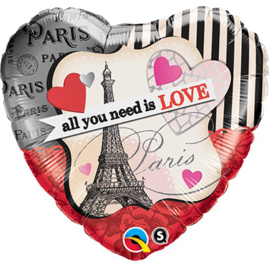 Folieballon All You Need is Love - 46 cm