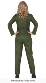 Kostuum / Jumpsuit Piloot Groen