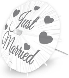 Parasol Prikkers XL Just Married - 8 stuks