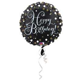 Folieballon Happy Birthday Sparkling - 45 cm