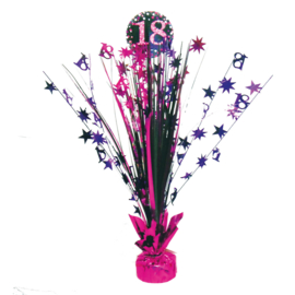 Roze Feest 18 Jaar Tafeldecoratie - 46 cm