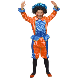 Pietenpak Blauw-Oranje - Kindermaat S