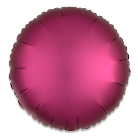 Folieballon rond satin granaatappel - 43 cm