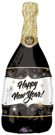 Folieballon Champagne Happy New Year - 91cm