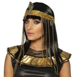Pruik Egyptische Koningin Met Hoofdband One Size