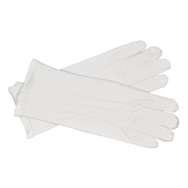 Handschoenen wit katoen luxe (mt L)