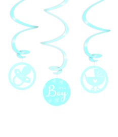 Swirl decorations - It's a boy !