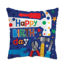 Folieballon Happy Birthday Tools - 46 cm
