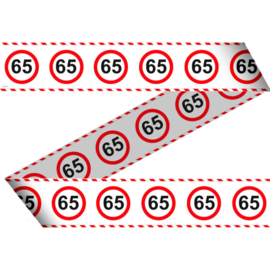 65 Jaar Verkeersbord Afzetlint - 15 meter