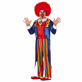 Gekleurde clown kostuum heren