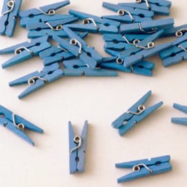 Blauwe knijpers - 24 stuks
