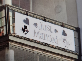 Banner Just Married 1.00 x 30cm