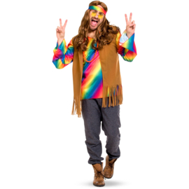 Hippie Outfit Heren - Maat M-L