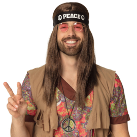 Set Peace (hoofdband, bril en ketting)