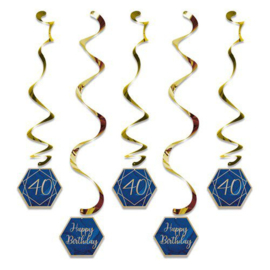 Hangdeco Navy & Gold ‘40‘ (5st)