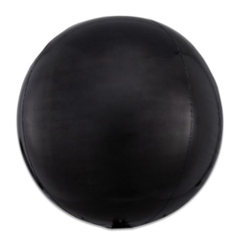 Folieballon Orbz zwart - 40 cm