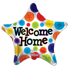 Folieballon 'Welcome Home' star - 46 cm