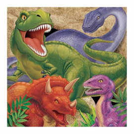 Servetten dino blast 33cm 16 stuks