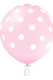 Pastel Roze Polka Dots 60 cm