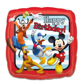 Folieballon Mickey roadster 'HBD' (43cm)