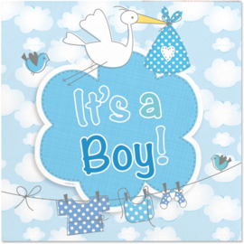 Geboorte Jongen Servetten It's a Boy - 20 stuks