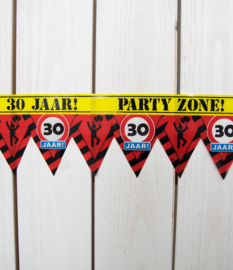 30 Jaar Afzetlint  - Party Tape 12 meter