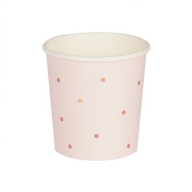 Shotbekertjes spotty roze Blush Hen (10st) Ginger Ray