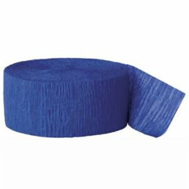 Crepe Slinger blauw smal 24 meter