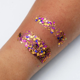 Peach Purple Gezicht Glitters