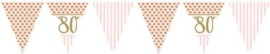 Vlaggenlijn pink chic '80' (370cm)