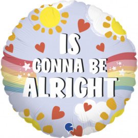 Folieballon Every Little Thing Is Gonna Be Alright - 45 cm