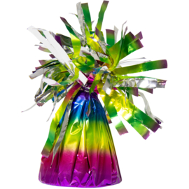 Ballongewicht folie regenboog (180gr)