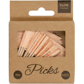 Prikkers Elegant Lush Blush Happy Birthday - 36 stuks