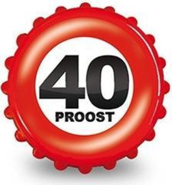 Proost Magneet Flesopener - 40 jaar