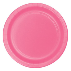 Bordjes candy pink (Ø23cm, 8st)