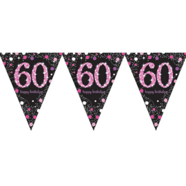 Vlaggenlijn sparkling pink '60' (4m)