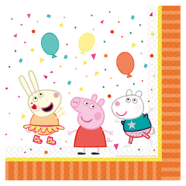 servetten Peppa Pig 33 x 33 cm papier 16 stuks