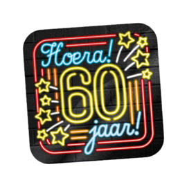 Huldeschild Neon 60 jaar