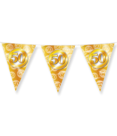 Party Flags foil - 50 jaar getrouwd