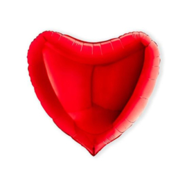 Folieballon hart rood XL - 91 cm