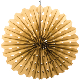 Honeycomb Waaier Goud - 45cm