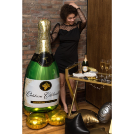 Folie Champagnefles AirLoonz Ballon - 152 cm