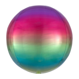 Folieballon Orbz Ombré Regenboog - 40 cm