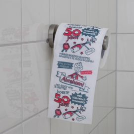 WC Papier Toiletpapier Abraham 50 jaar